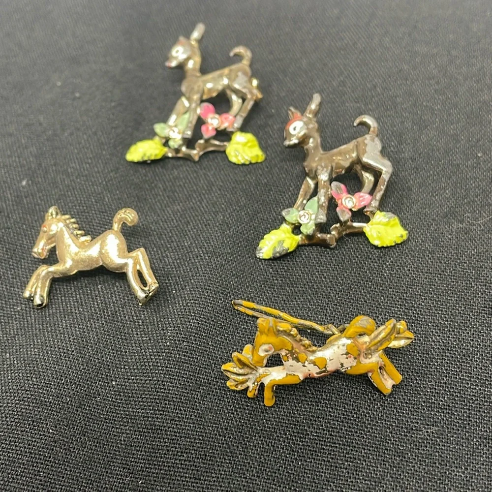 VINTAGE Bundle of 4 Children's Pins Barrett